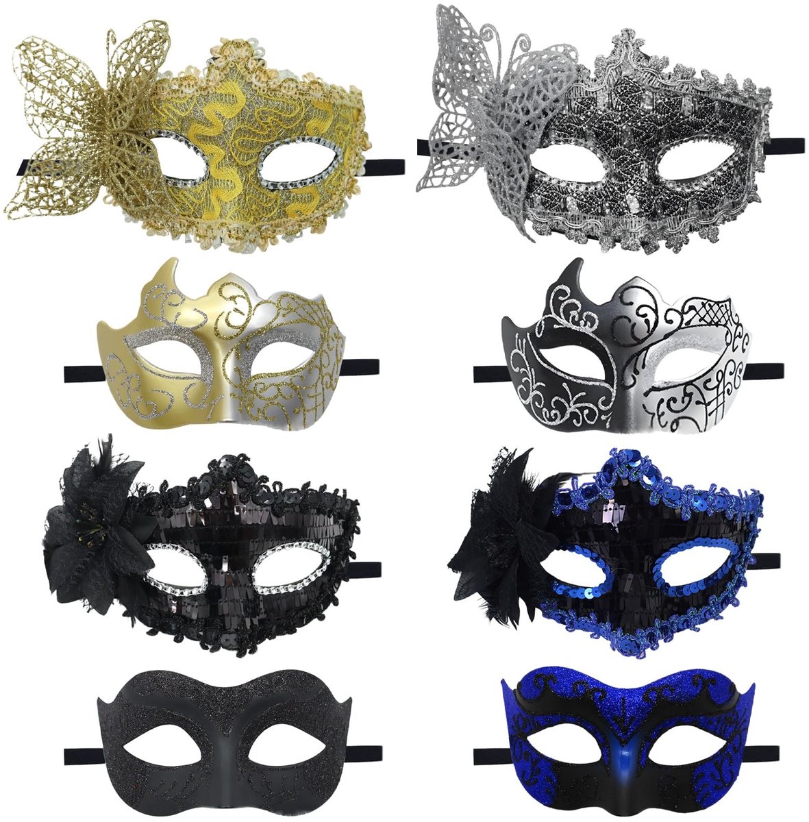 Omgoods - Elegante Lace Oogmaskers voor Feesten en Carnaval