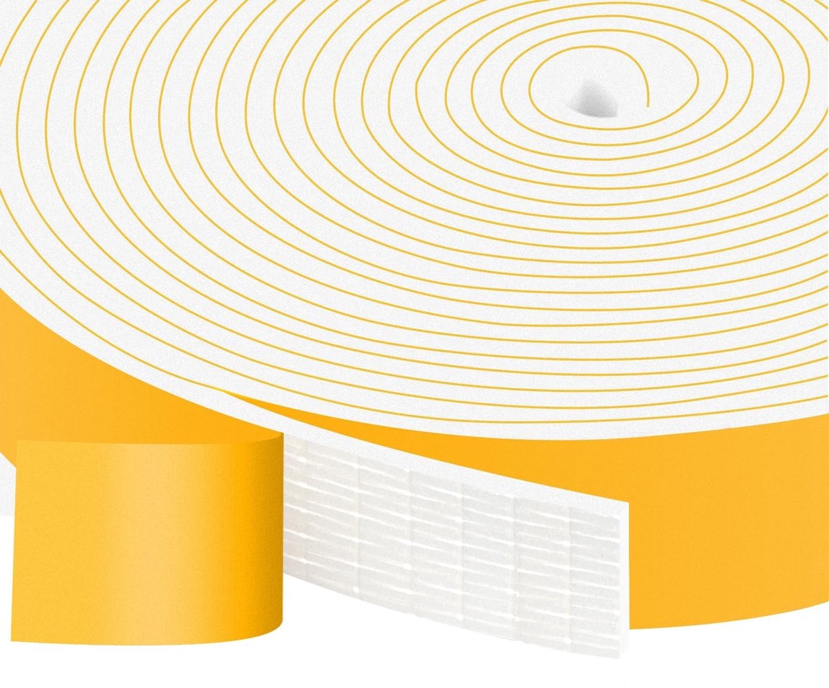 Omgoods - Hoge Dichtheid Foam Tape 25mm x 3mm - Zelfklevende Isolatietape voor Ramen en Deuren