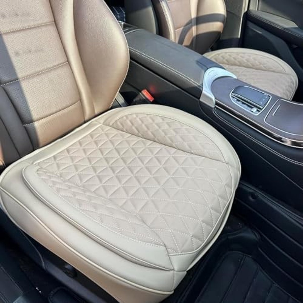 Omgoods- Voorstoelbekleding Antislip - Autostoelhoes Universeel - Volledige Wrap - Opbergfunctie - Geschikt voor de meeste Auto's/SUV's - 2 Stuks