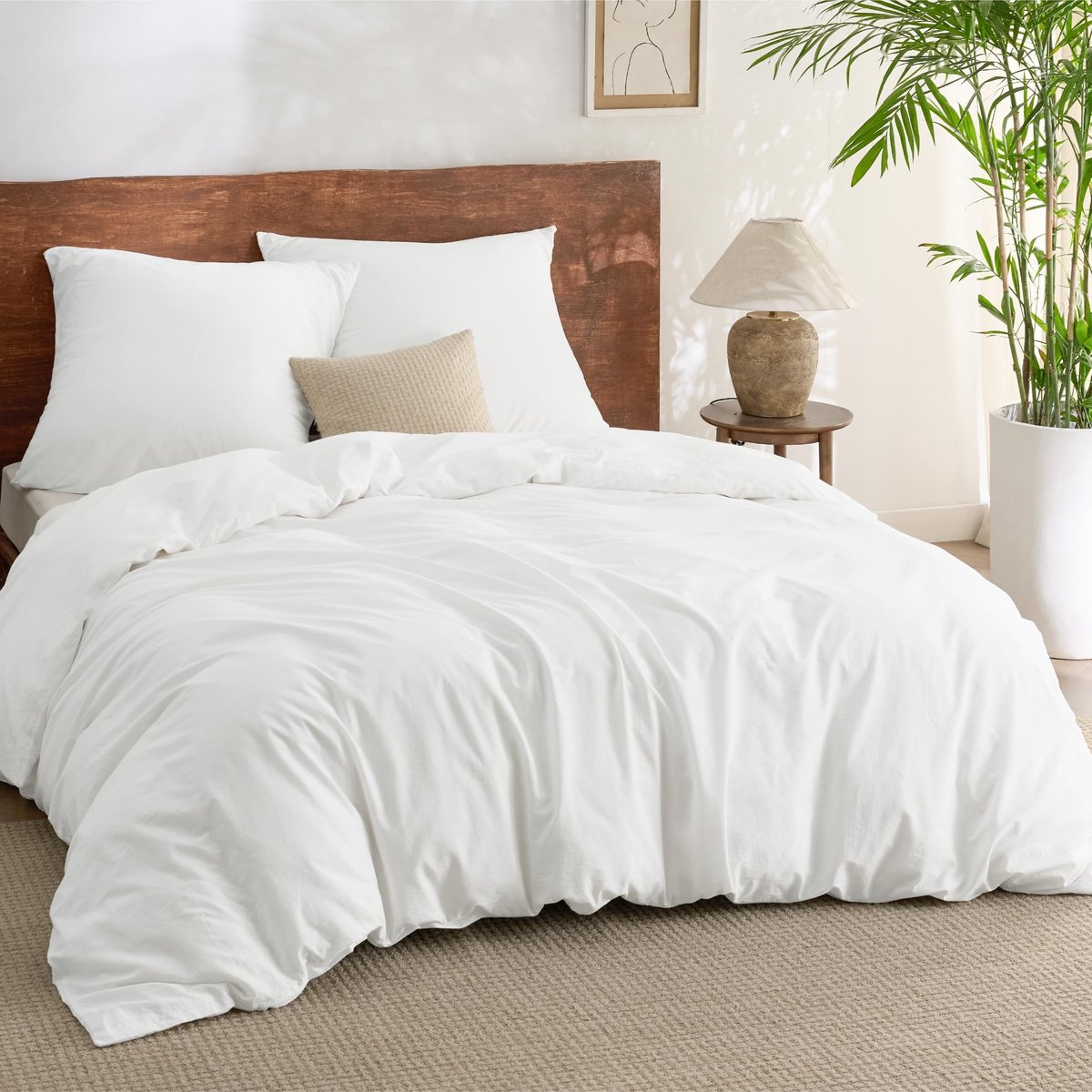 Omgoods- Beddengoedset 220 x 240 cm - Dekbedovertrek 220 x 240 - Kussenslopen 80 x 80 - 100% Katoen - Oeko-Tex gecertificeerd - Ademend en zacht