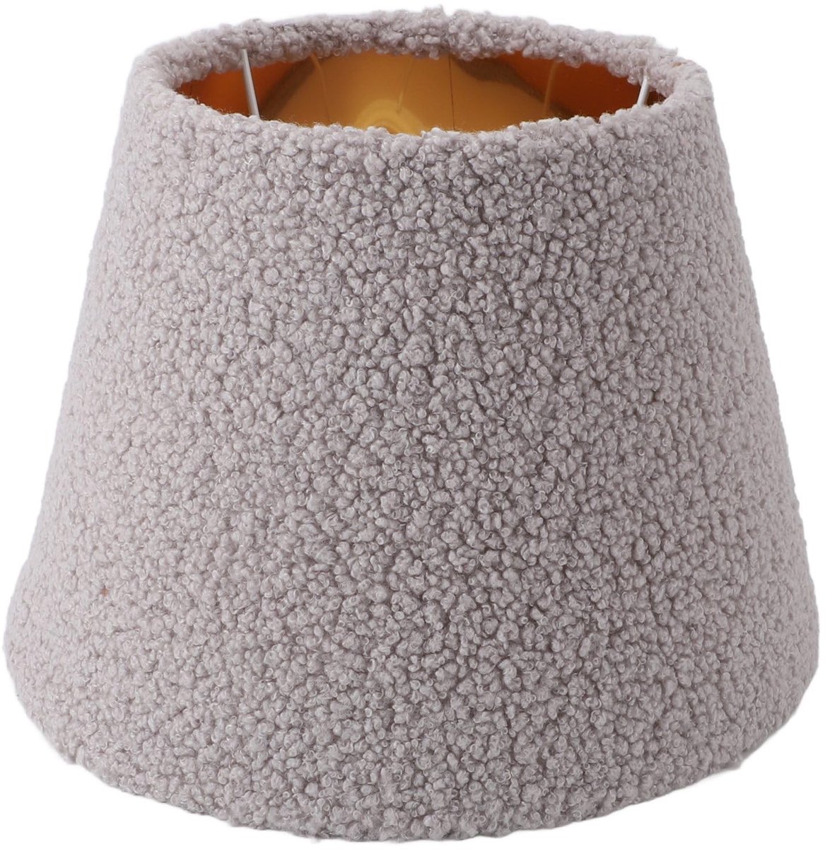 Omgoods - Pluche Lampenkap voor E14/E27 Tafellamp - Grijs