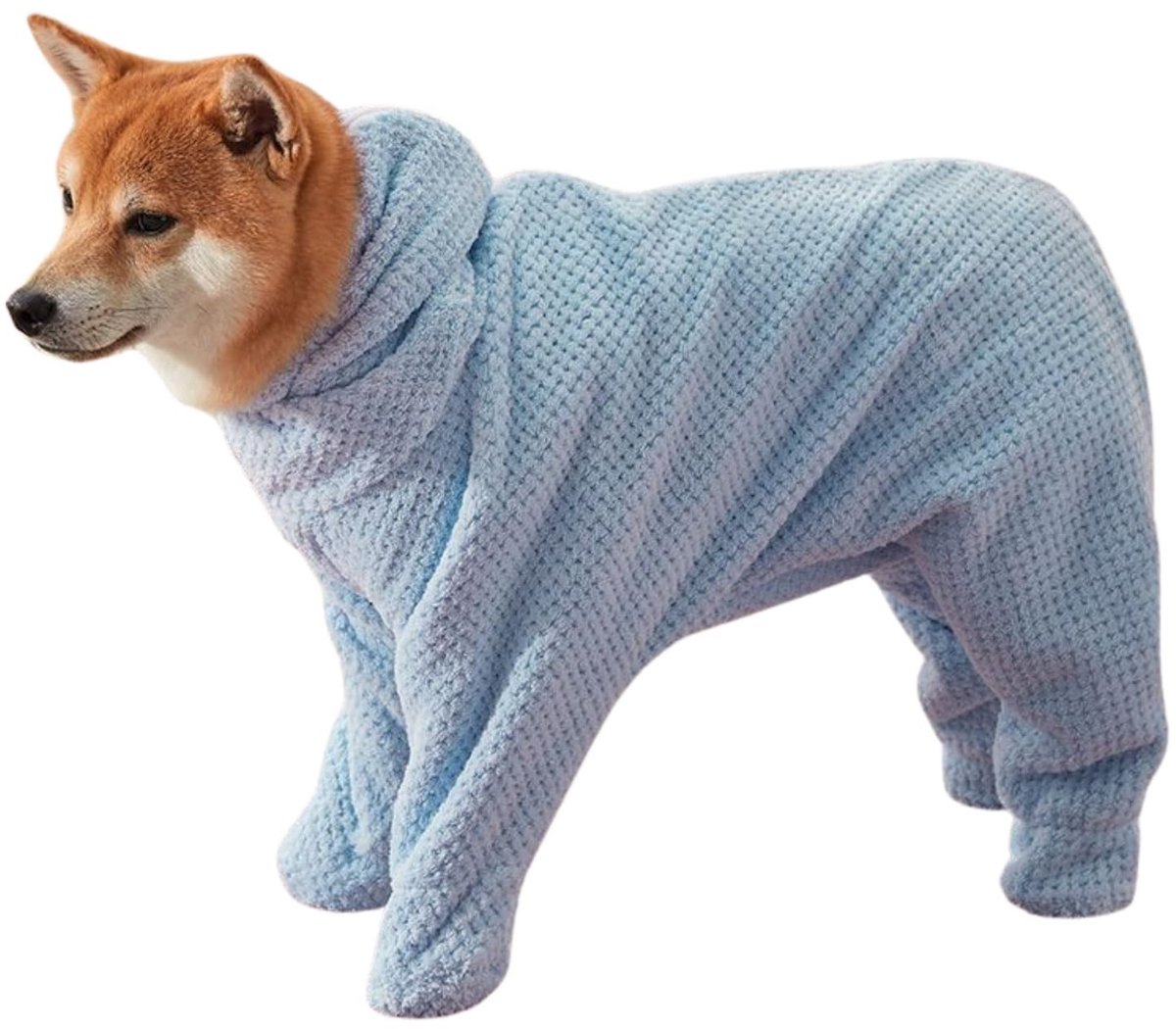 Omgoods - Hond Badjas Towel - Sneldrogende Dieren Badjas voor Kleine Honden