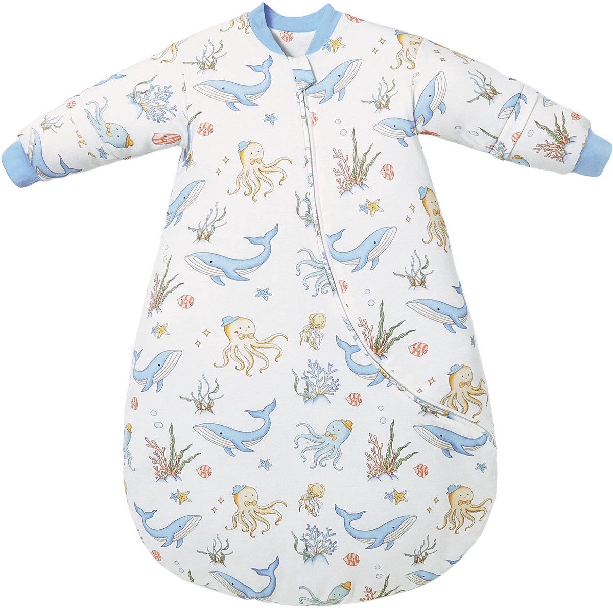 Omgoods - Winter Babyslaapzak met Verwijderbare Mouwen, Organisch Katoen, 2,5 TOG