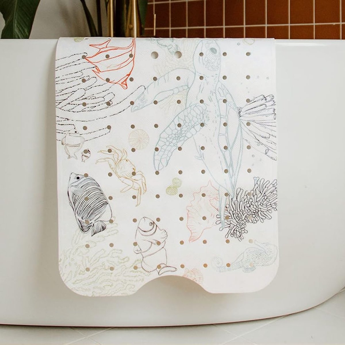 Omgoods - Kindvriendelijke Badmat met Zeedieren Motief