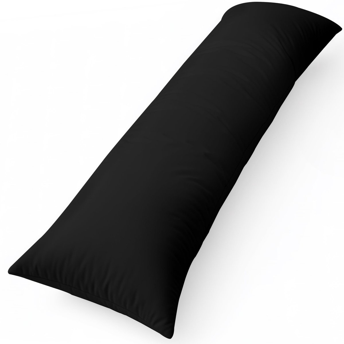 Omgoods - XXL Body Pillow 40x145 cm - Zwart Zijslaper Kussen