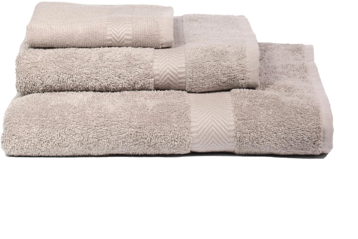 Omgoods - Handdoekenset 100% GOTS Biologisch Katoen Zacht Beige