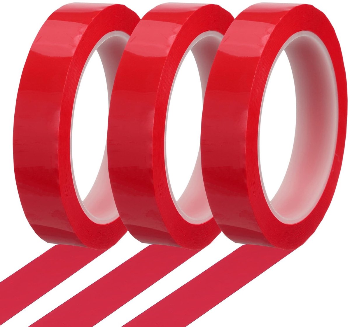 Omgoods - Whiteboard Plakband - 20 mm x 66 m, Rood Rasterlijn Tape