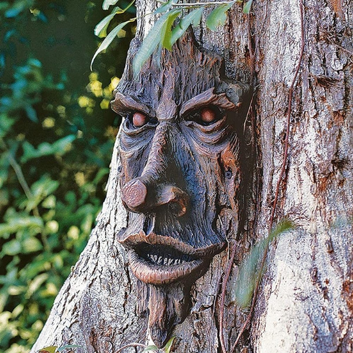 Omgoods- Boomsculptuur Harsbeeld 24,6 Cm Breed - Tuindecoratie - Buiten Decoratie - Tuinbeelden - Muurdecoratie Buiten - Flexibele Composiet