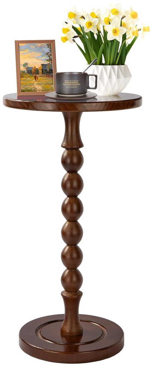 Omgoods - Ronde Bijzettafel voor Kleine Ruimtes