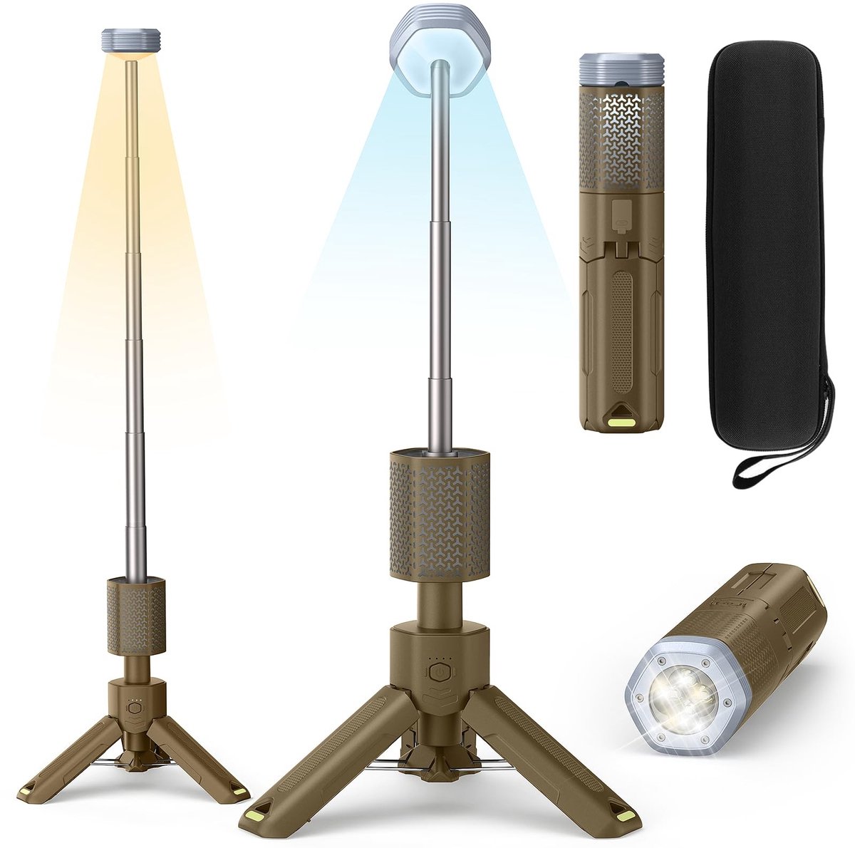 Omgoods - Draagbare Campinglamp met 10.000 mAh Batterij en Magnetische Basis