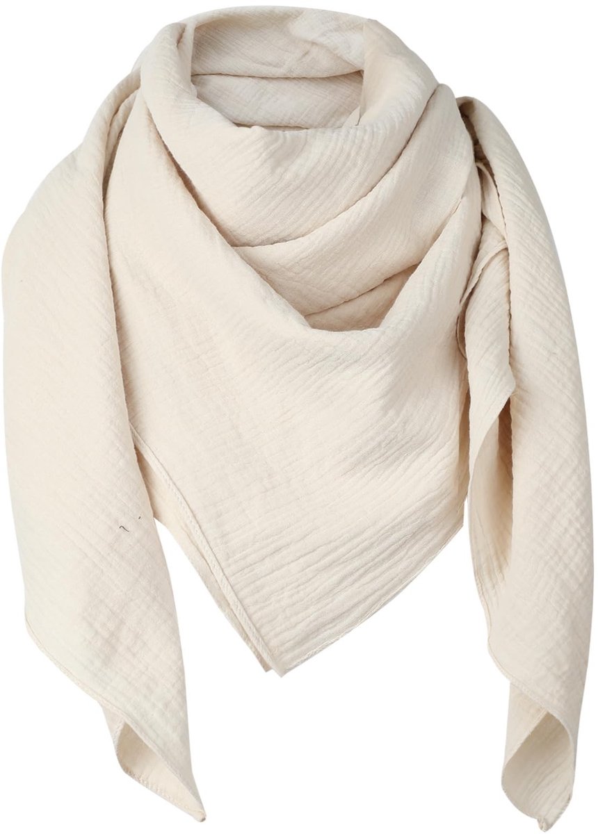 Omgoods - Unisex Katoenen Sjaals, Zachte Vierkante Sjaal 135 x 135 cm