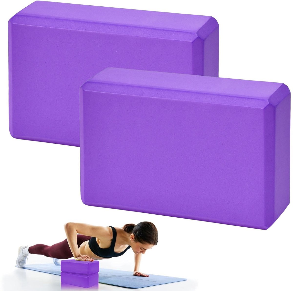 Omgoods - EVA Yoga Blok voor Volwassenen voor Ondersteuning en Stabiliteit