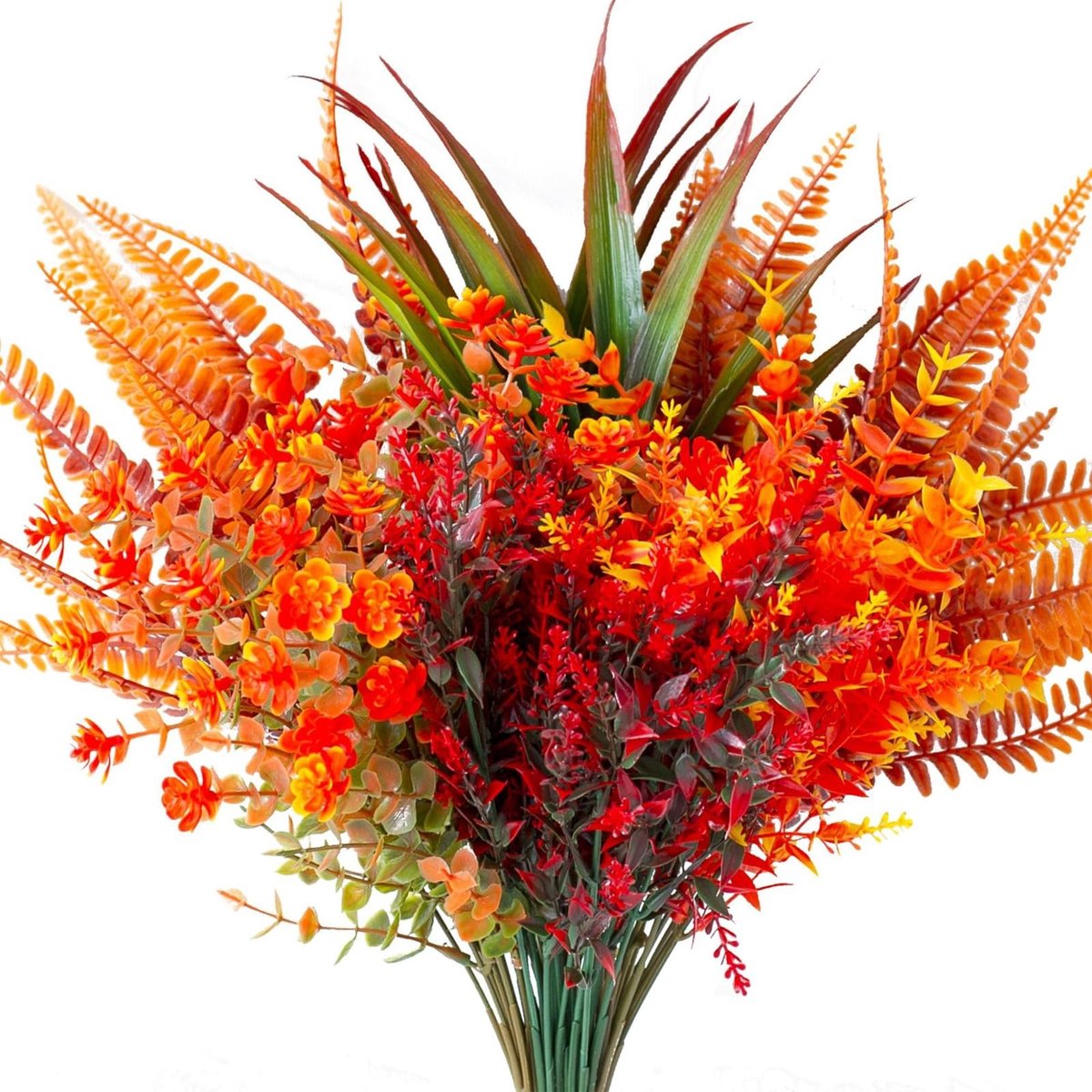 Omgoods - Set van 9 Kunstmatige Herfstbloemen - Perfect voor Binnen en Buiten