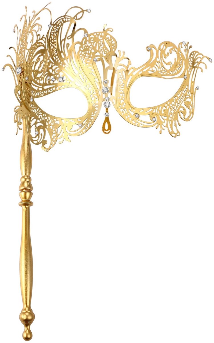 Omgoods - Venetiaanse Masker met Stok voor Feestjes