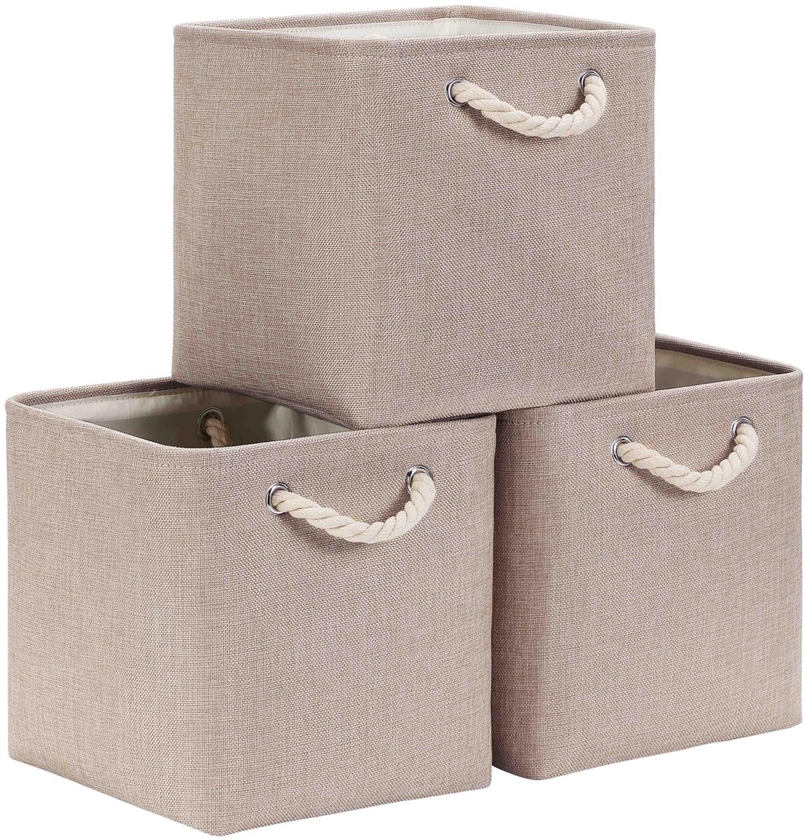 Omgoods - Vouwbare Opbergdozen Set van 3, 25x25x25cm