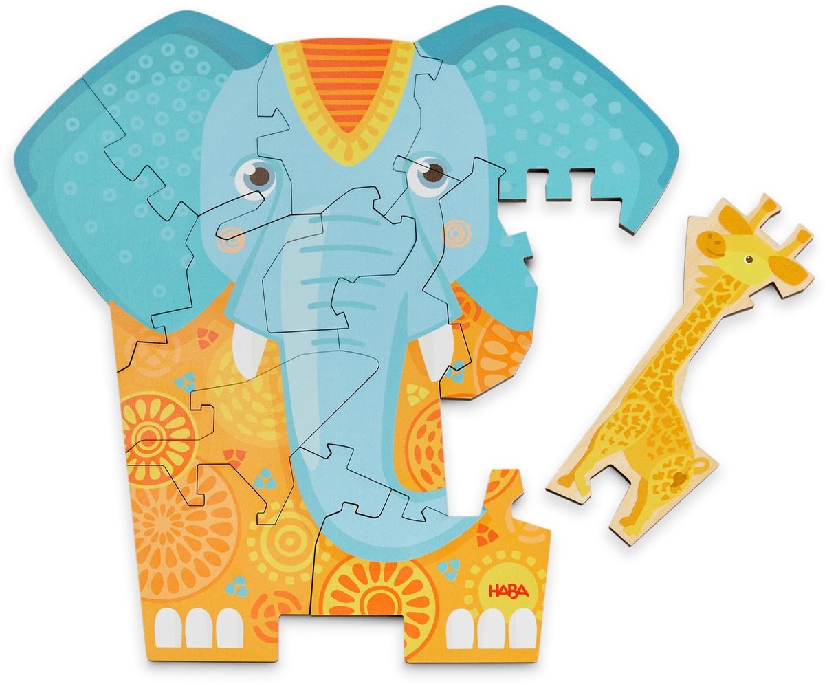 Omgoods - 2-in-1 Puzzel met Olifantenthema voor Kinderen