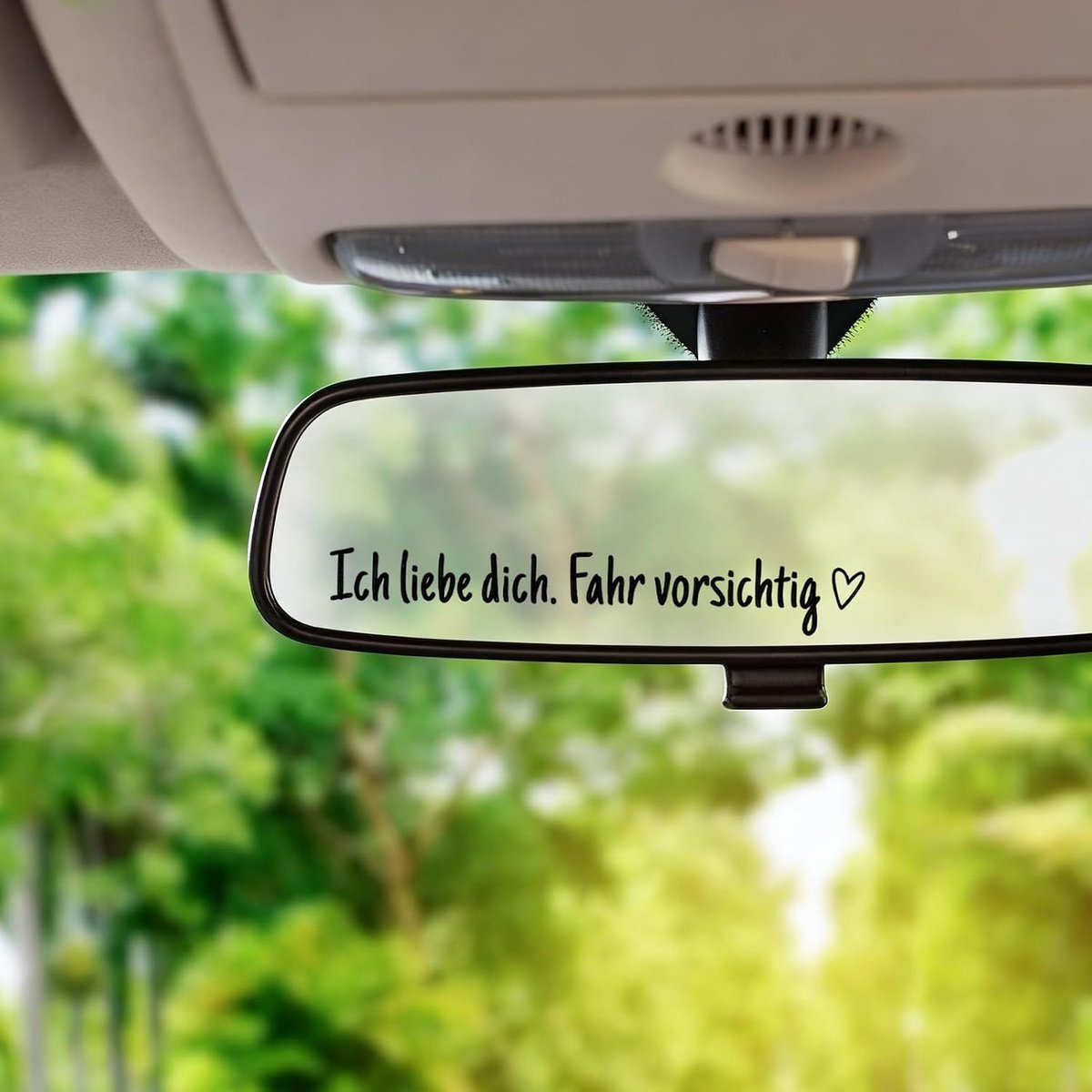 Stickers, 10 stuks, "Ich liebe Dich.Fahrhr", vinyl achteruitkijkspiegelstickers, autodecoratie, cadeau voor bestuurders, vrouwen en mannen