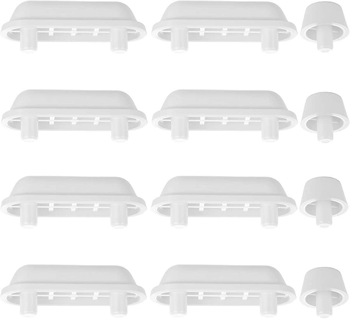 12 Stuks WC Dekel Dempers, Toiletdempers, universele toiletdempers, demper voor toiletdeksel, Toilet Seat Bumpers, Dempende Pads Onderdelen voor Houten Toiletbrillen