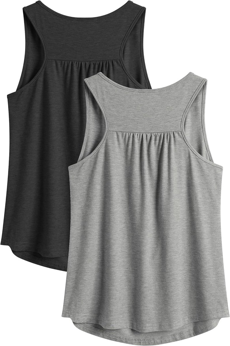 Dames Tanktop Sporttop Racerback Fitness Yoga Mouwloze Shirts Workout