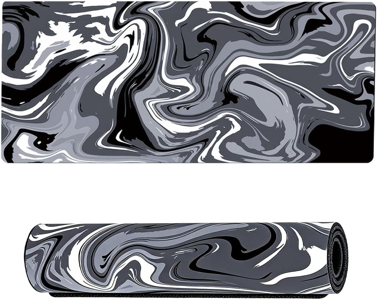Gaming muismat XXL 800 x 300 mm - Fluid Art - waterdicht en antislip - ideaal voor gamers - SnelShoppen