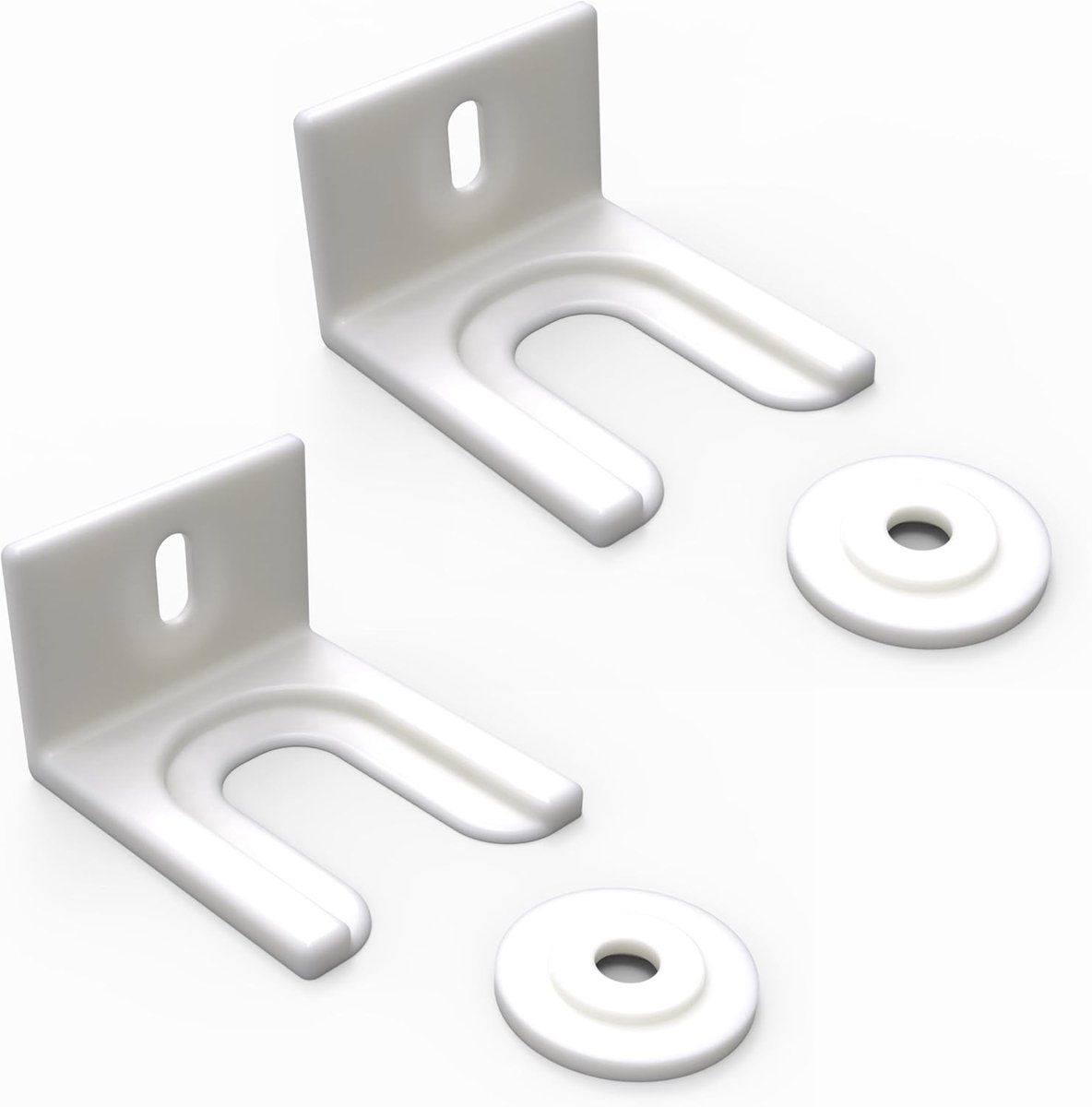 2 x deurschuiver, deurcliphouder voor geïntegreerde koelkast/vriezer. Deurbevestiging & montageset. compatibel met AEG, BOSCH, Zanussi. Universele deurhouderkit voor decortdeurmontage