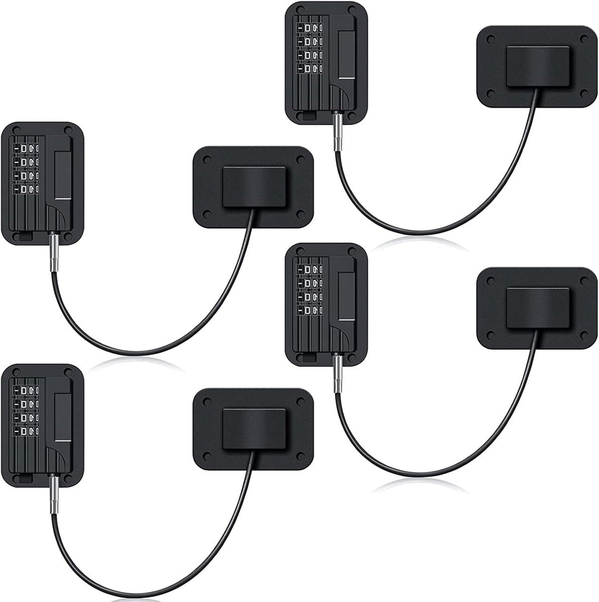 4 Stks Koelkast Code Lock, Kinderen Veiligheid Koelkast Lock