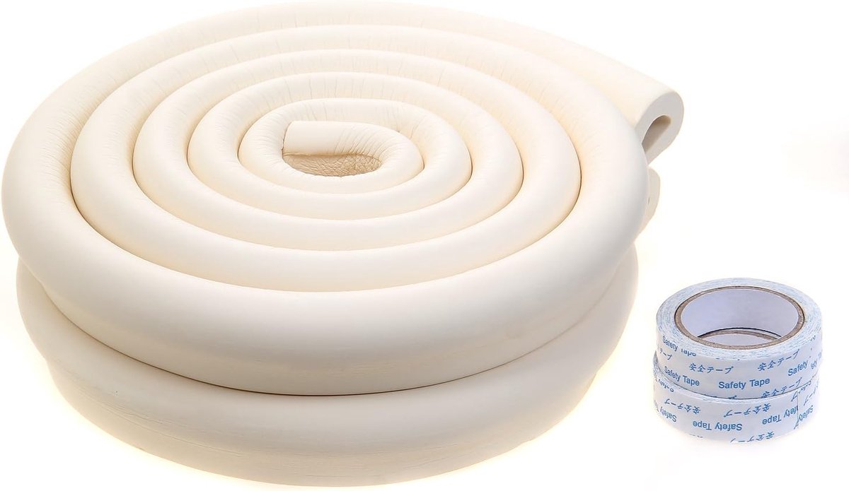 12,2ft Randbescherming U-vormig, 4M (2x2M) Extra Dikke Schuimrandbeschermer Kindveilig maken, voor Glazen Tafelrand, Meubels & meer, Kind Senior Baby Veiligheid Anti Botsing Bumperstrip, TKD7003