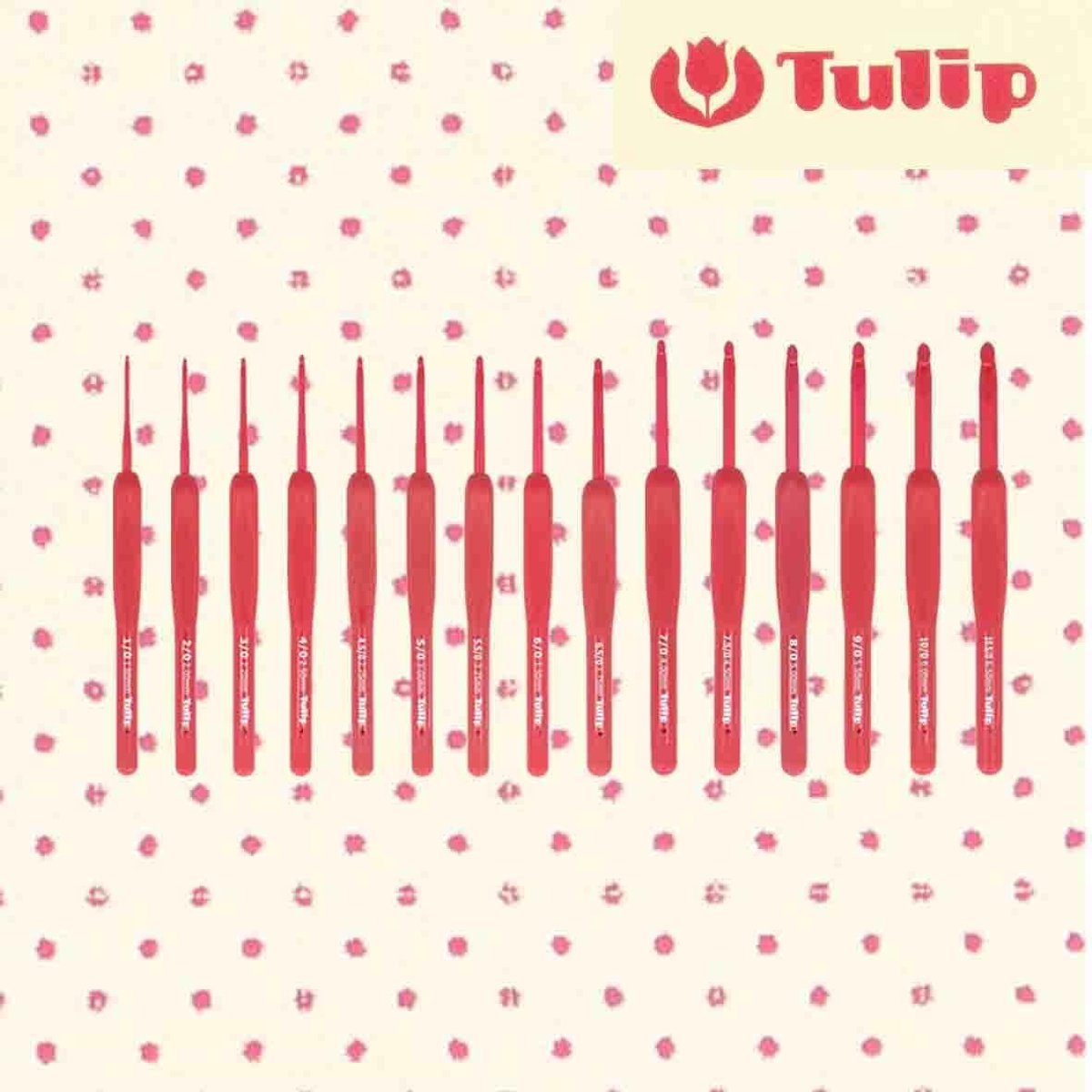 Etimo Red crochet hook soft-grip 5.5 mm - 1 piece