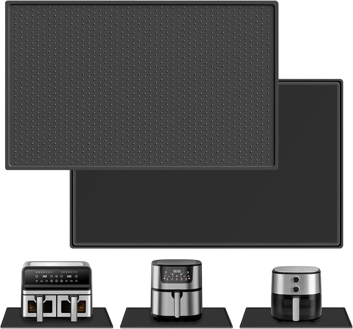 Hittebestendige Siliconen Mat voor Airfryer en Koffiezetter - Vuurvast en Duurzaam, 48 x 30 cm