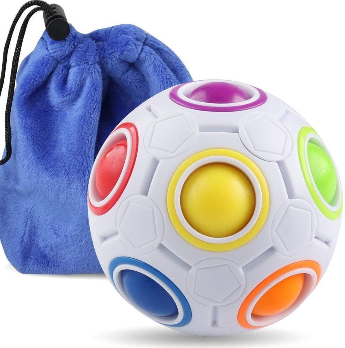 Magie Regenboog Bal Kleurafstemming 3D Fidget Kubus Puzzel Speelgoed Denkspelletje Spel voor kinderen Volwassenen