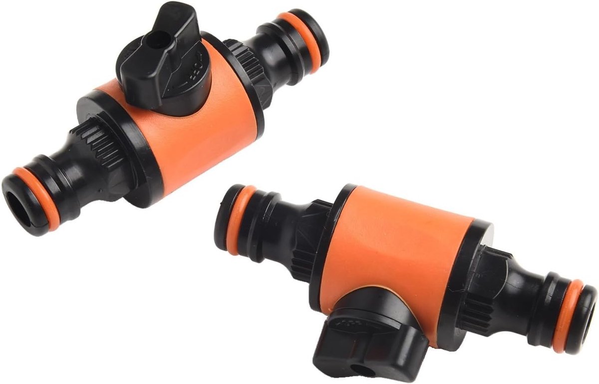 2 stks 16mm Tuin Slang Pijp Tap Kleppen voor In-Line Verbinding Tussen Intern Schroefdraad Slangverbindingen en Kleppen