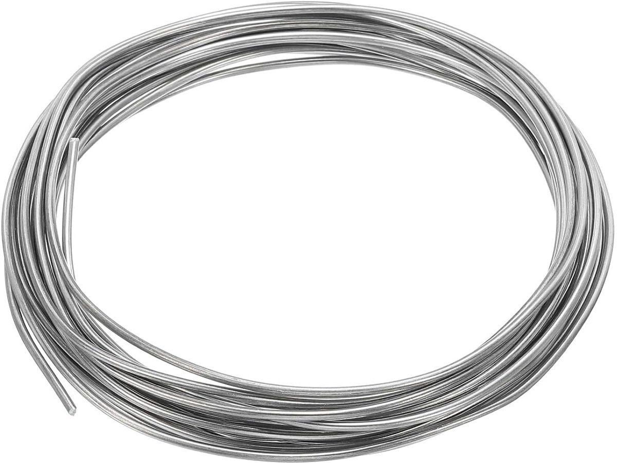 Draad, 17 meetinstrumenten, puur zinkdraad, 1,5 mm, zachte pareldraad, laboratorium, wetenschappelijk experiment, zinkdraad, gereedschap (40 m/rol)