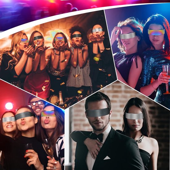 3 Pack Futuristische Bril Smalle Cyclops Zilver Zwart Kleurrijke Zonnebril Gespiegelde Lens Cool Fancy Dress Kostuum Funky Eyewear voor Mannen Vrouwen — afbeelding 4