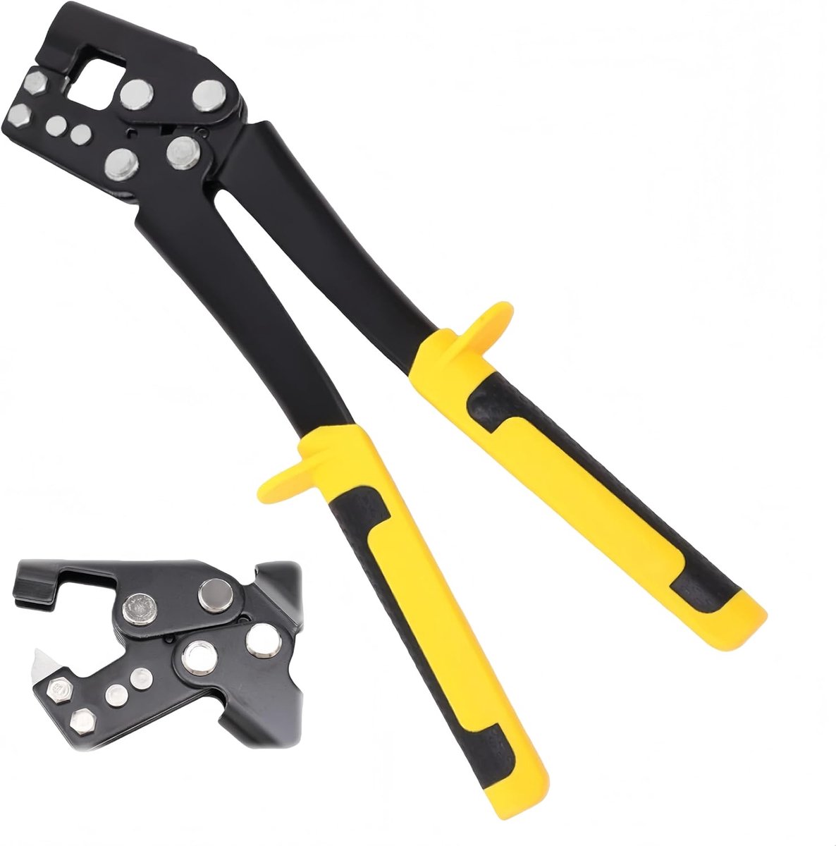 Handgereedschap Profiel Krimptang Krimptang voor stalen bouten, hoge sterkte, inspanning, bouten, krimper, gipsplaten, profieltang, lichte stalen kiel, gatentang, gipsplaten