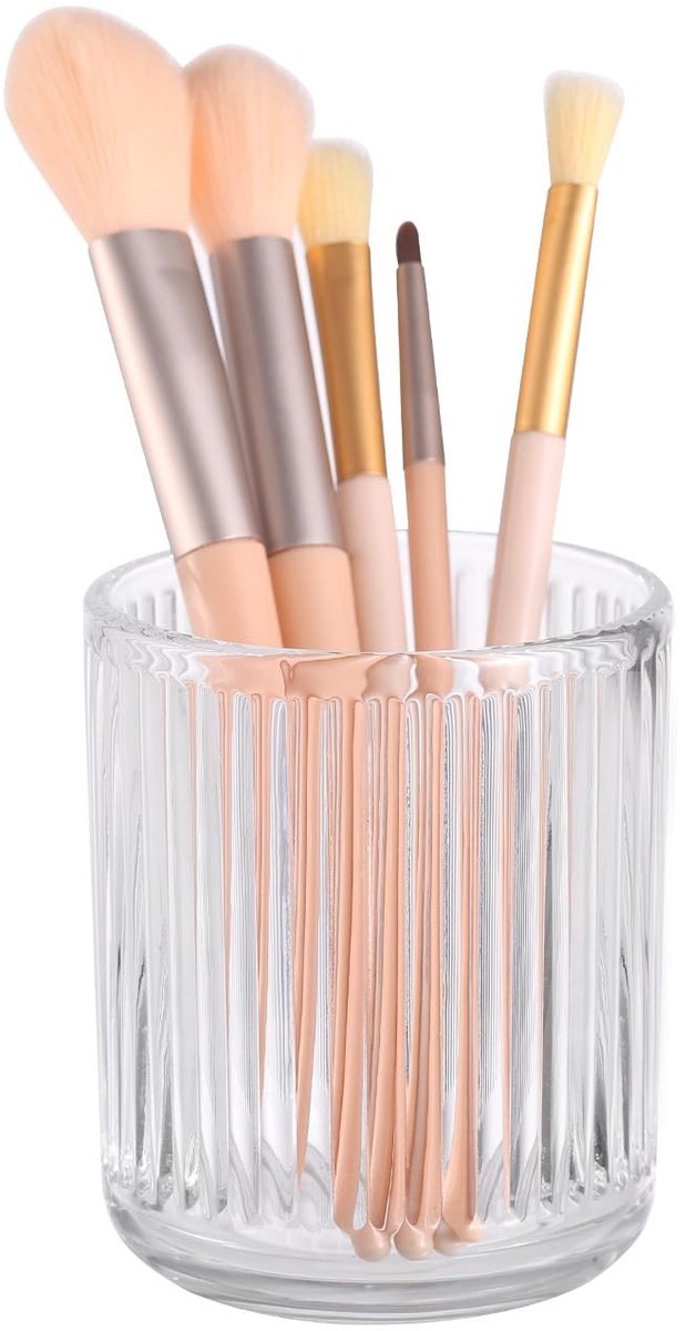 Omgoods - Make-up Borstelhouder - Kristalglas Organizer voor Badkamer en Bureau