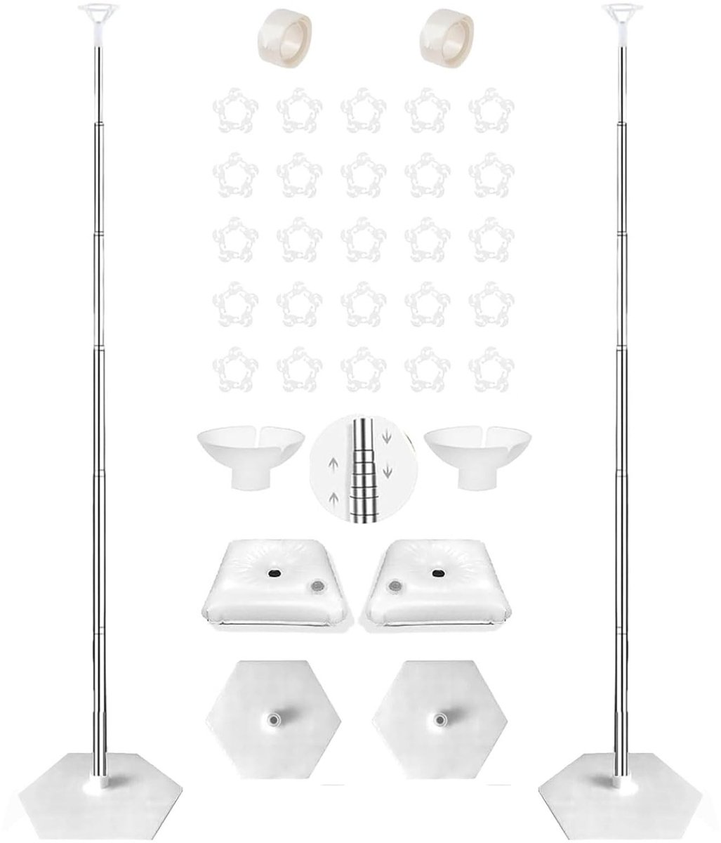Omgoods - Ballon Frame Set van 2, Verstelbare Ballonsteunen voor Feesten