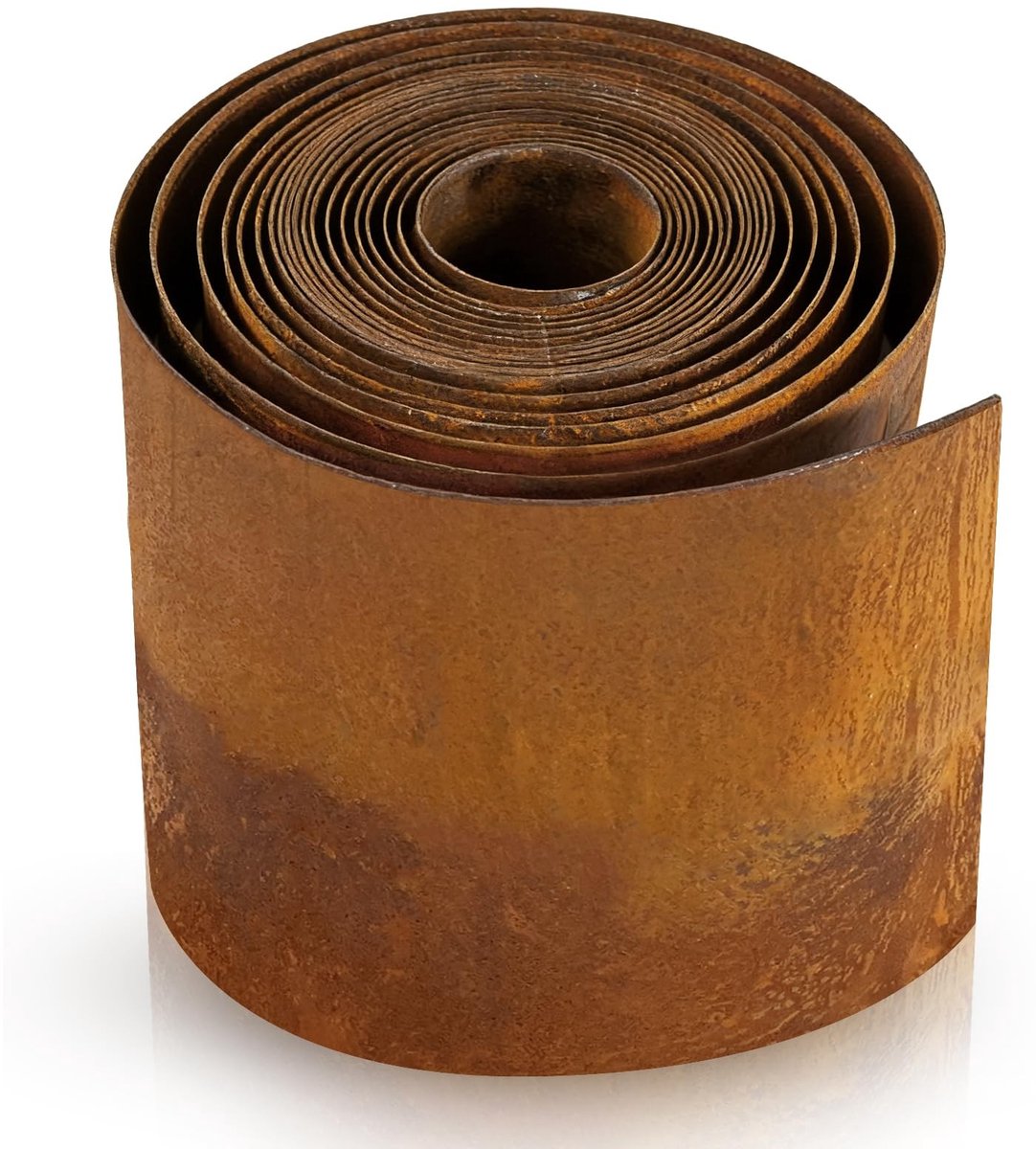 Omgoods- Grasrand van Cortenstaal - Metalen Gazonrand - 5 m - 15,5 cm Hoog - Tuindecoratie - Onderhoudsvrij - Tuinrand