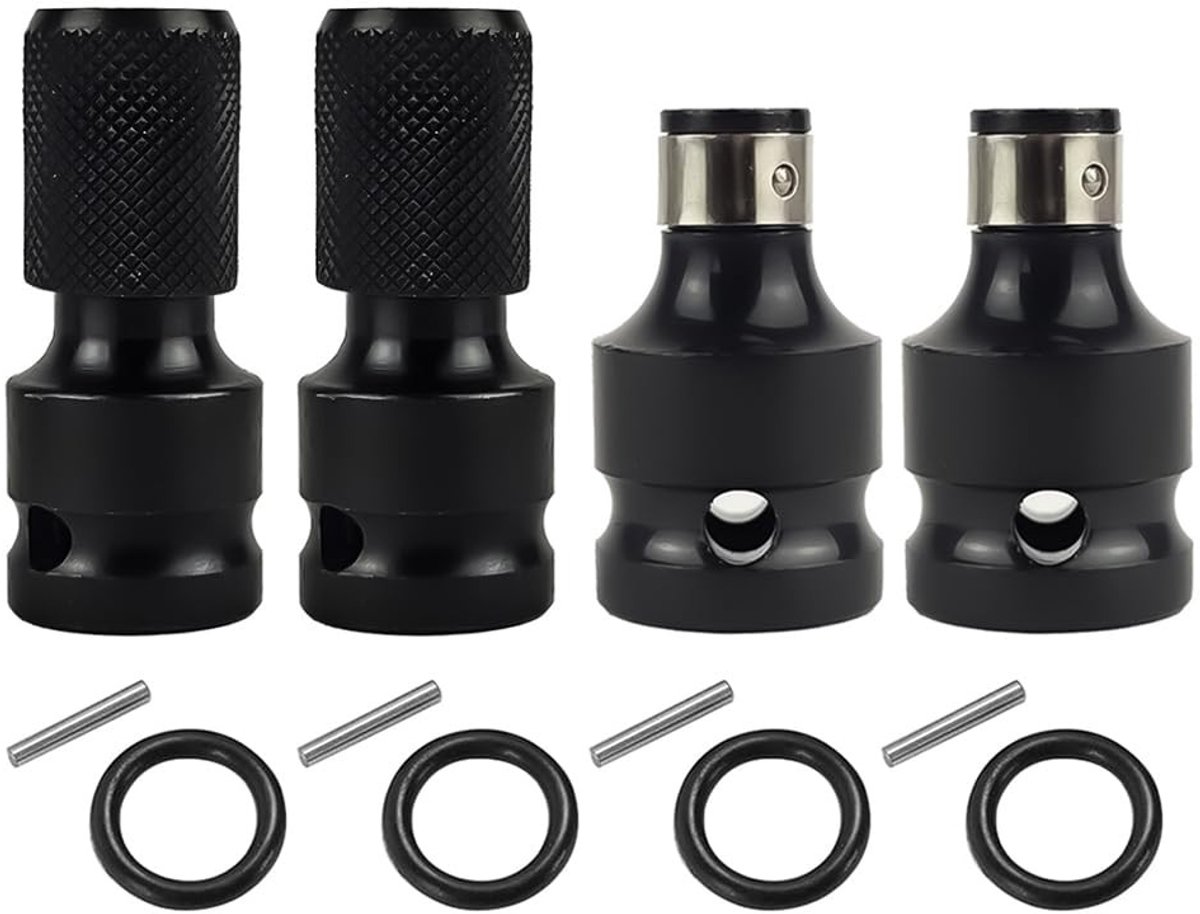 Omgoods - Set van 4 Impact Wrench Adapters voor 1/2 naar 1/4 Inch