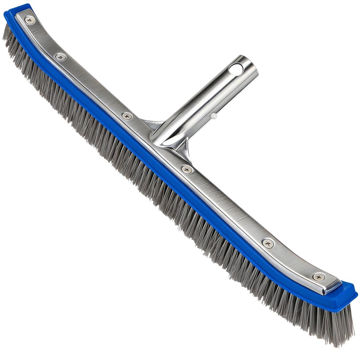 Omgoods - Poolborstel van 18 Inch met Stalen en Nylon Borstels