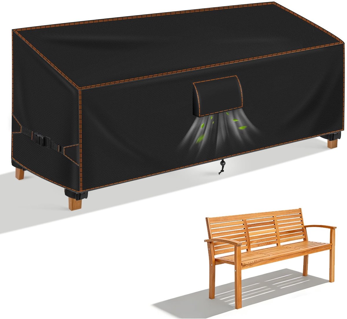 Omgoods - Beschermhoes voor 3-Zits Tuinbank - Waterdichte Oxford Stof, UV-bestendig