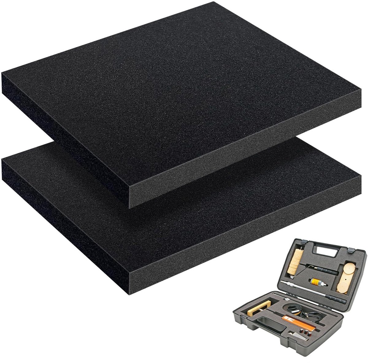 Omgoods - Schuimplaat 400 x 300 x 40 mm voor Kussens en Gereedschapsinleg
