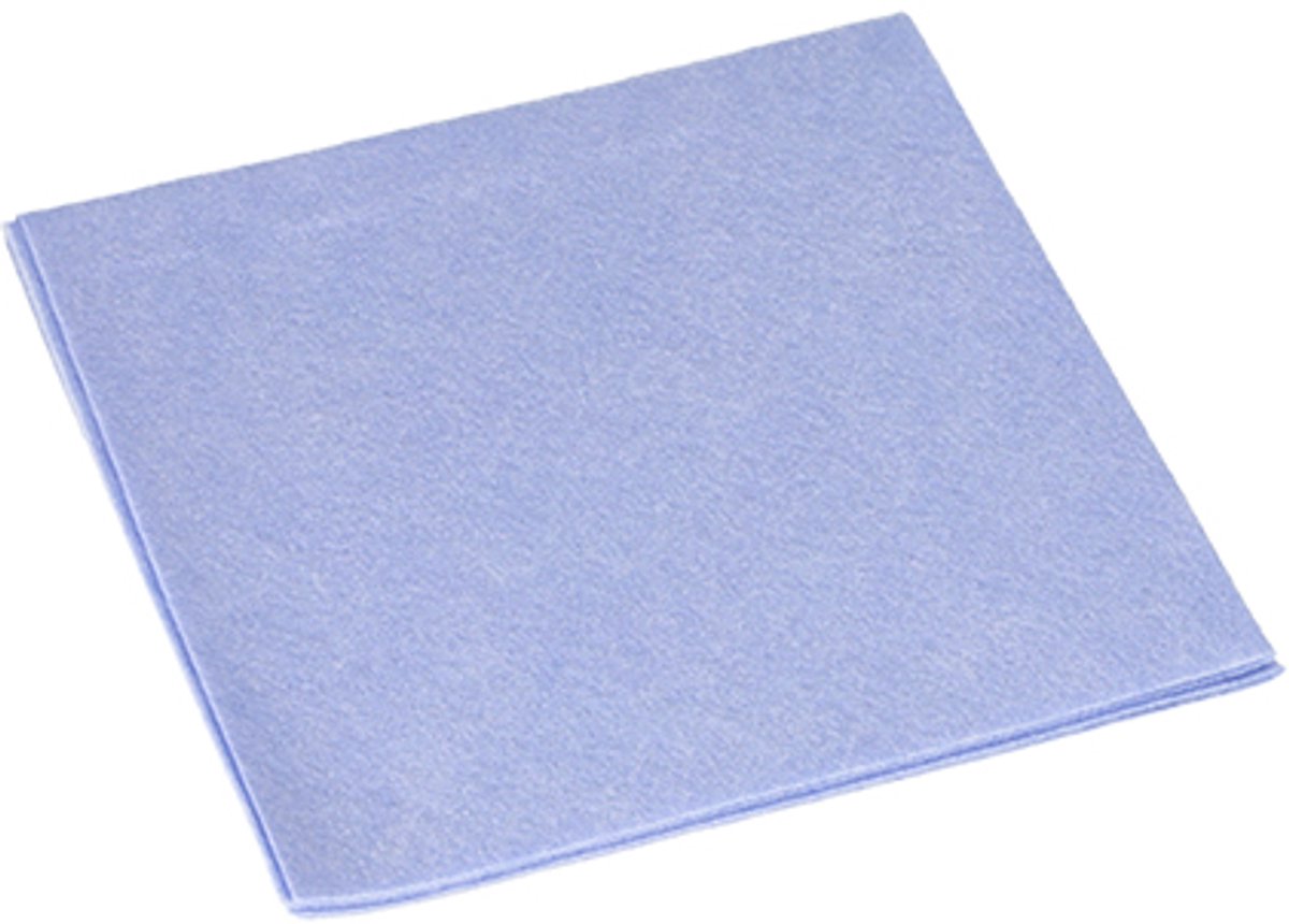 20x 10 Schoonmaakdoekjes 38 cm x 38 cm blauw