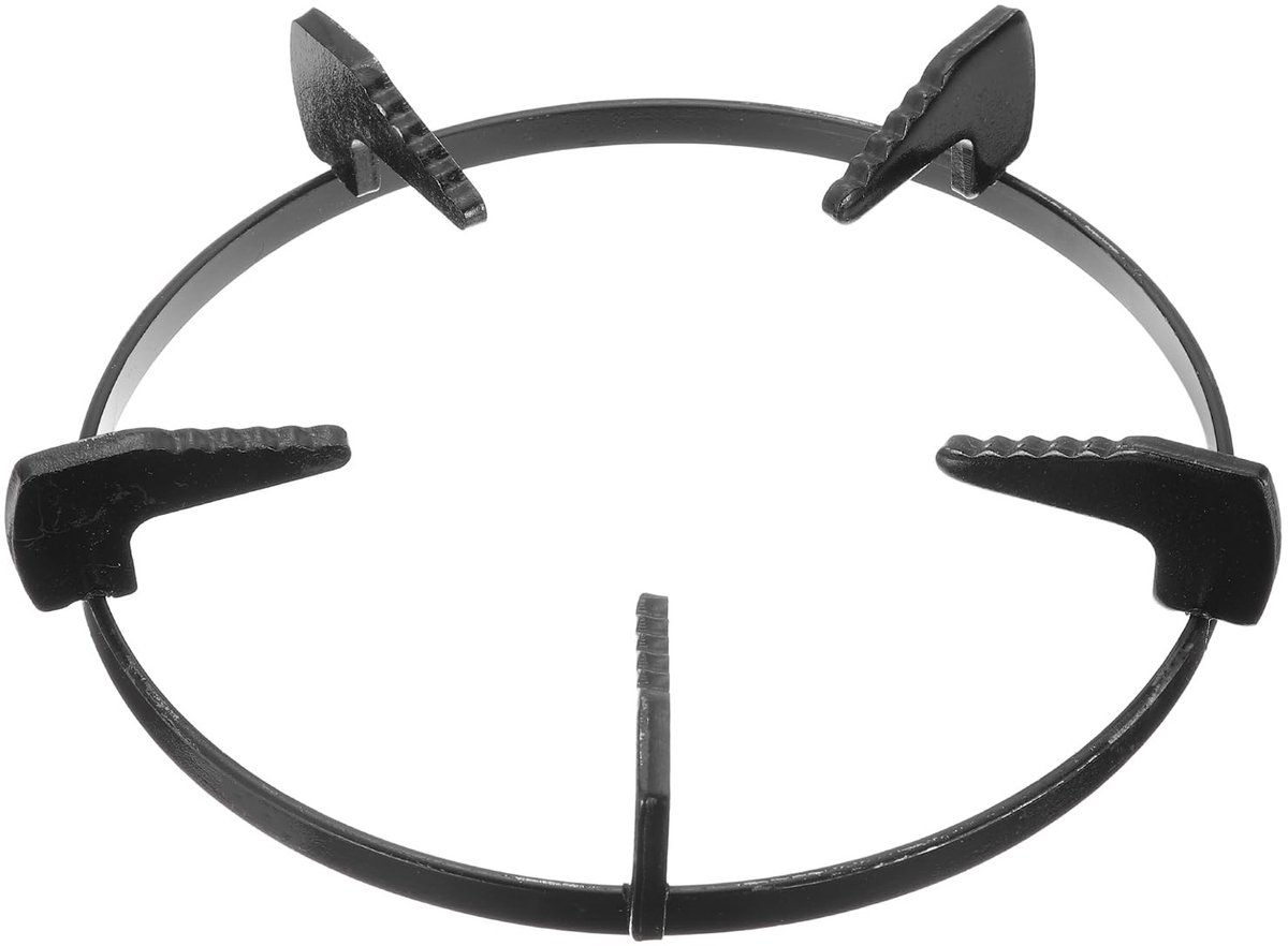 Omgoods - Gietijzeren Wokring voor Gasfornuis 7,8 Inch