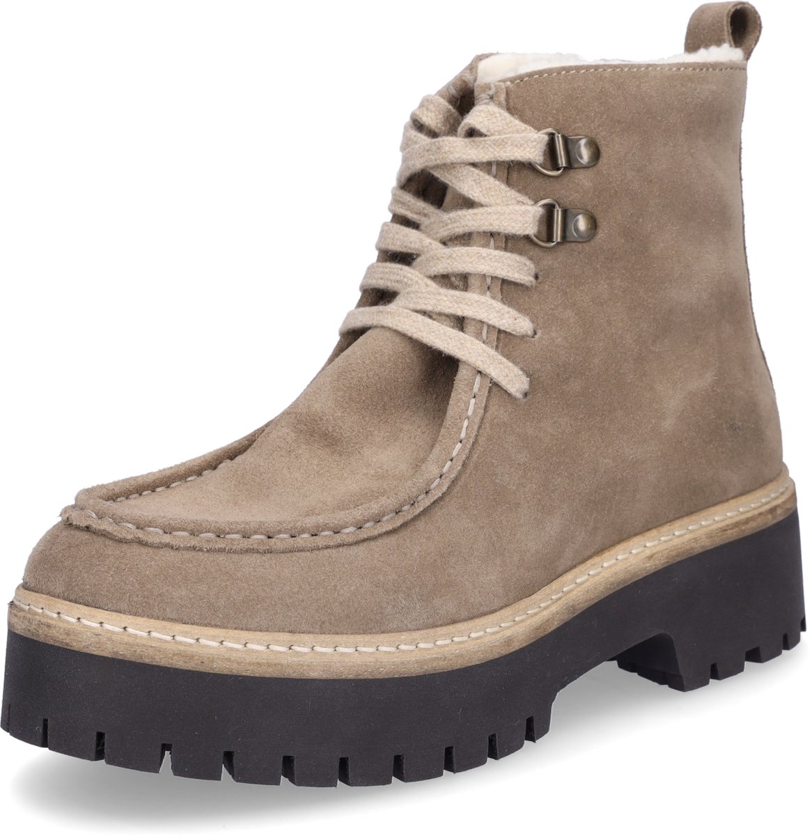 MIDS MOLLY dames veterschoen taupe