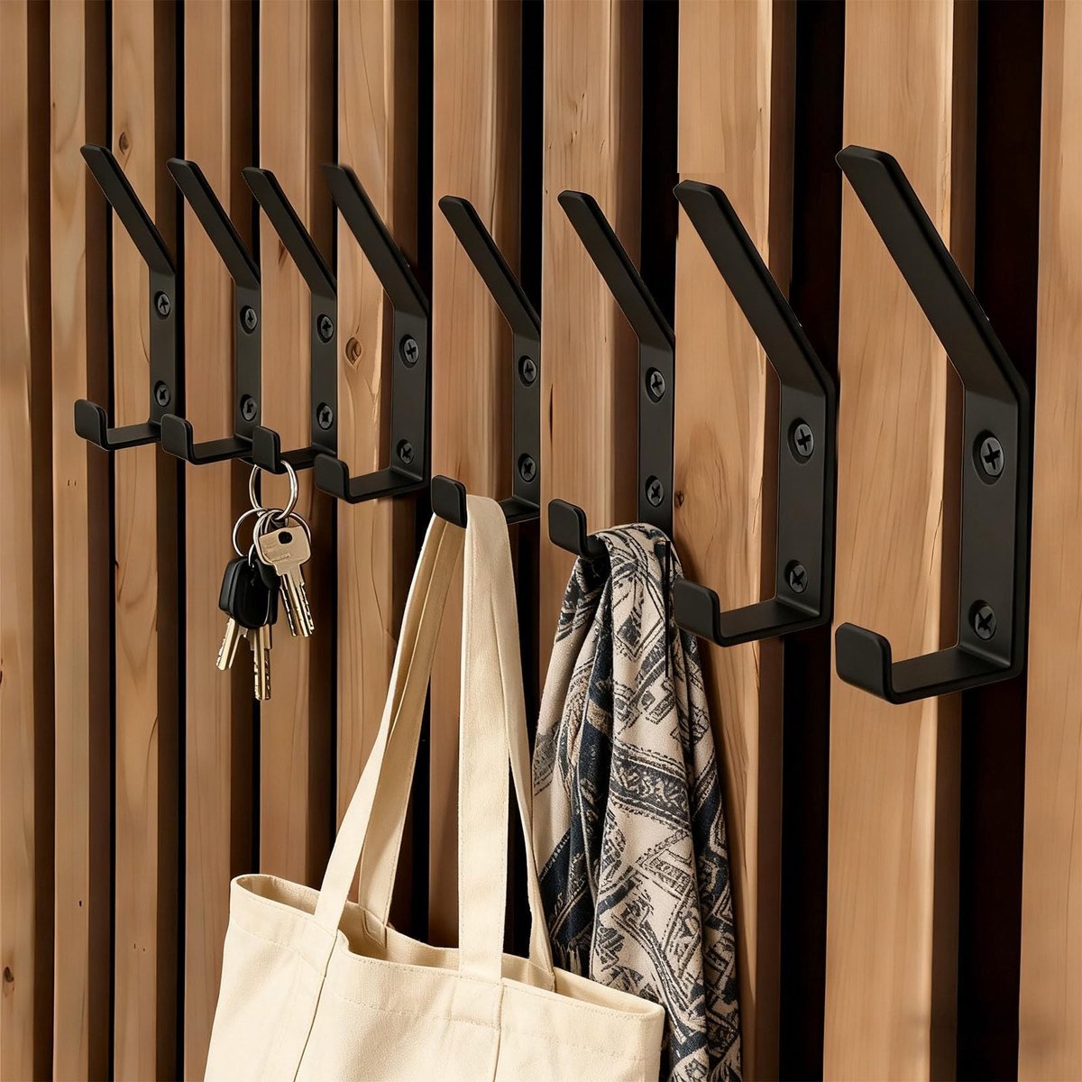 Omgoods - 8 Stuks Geluidspanelen Haken voor Wandmontage
