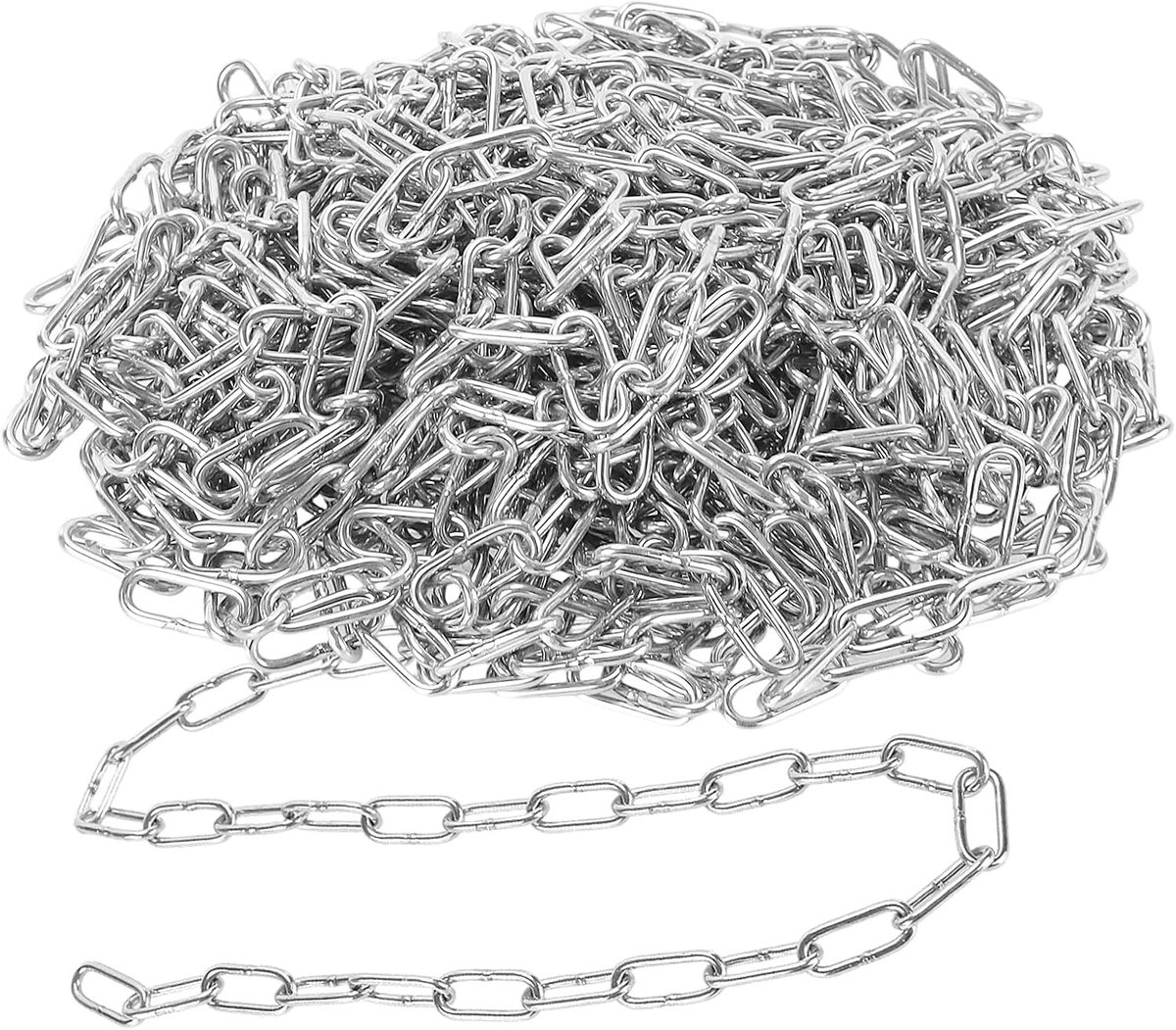 20 meter 304 RVS Ketting 3 mm Zware Keten voor Hekwerk, Fietslot en Hangmat Bevestiging