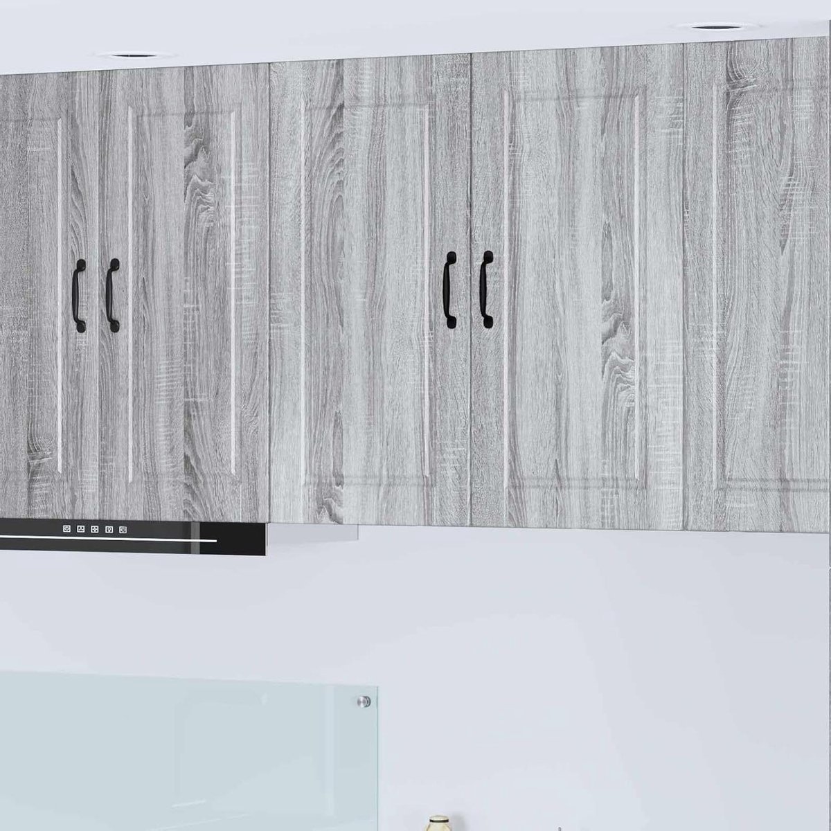 Keukenkast met deuren - Opbergkast Keuken - Keuken Organiseren - Modern Design - 80 x 31 x 80 cm