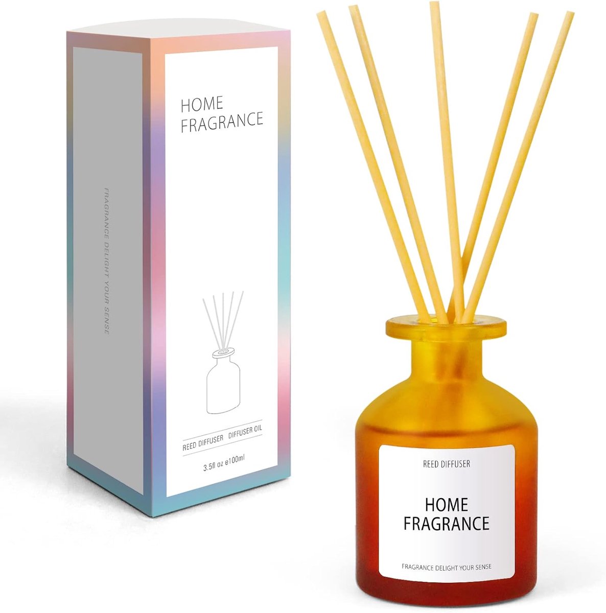 SnelShoppen - Fragrance Sticks Kamergeur 100 ml Essentiële Olie Diffuser Rozengeur Natuurlijk Duurzaam voor Kamer, Huis, Kantoor, Spa met 6 Diffuser S