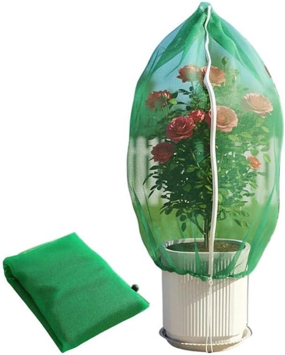 Fruitboomgaas - Beschermhoes planten - Planten beschermen - Ademend PE materiaal - 47 x 71 inch - Groen