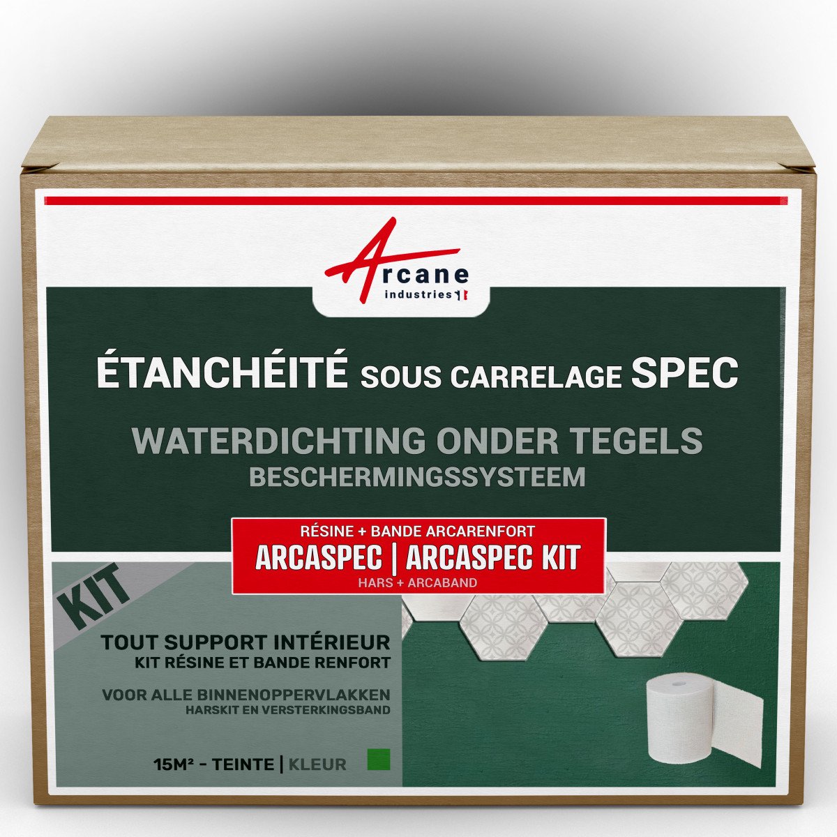 Waterdichtingskit onder tegels badkamer: SPEC ARCASPEC + BAND ARCABAND - 270
